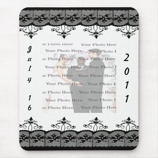 Black Snöre Mousepad Musmatta (Framsidan)