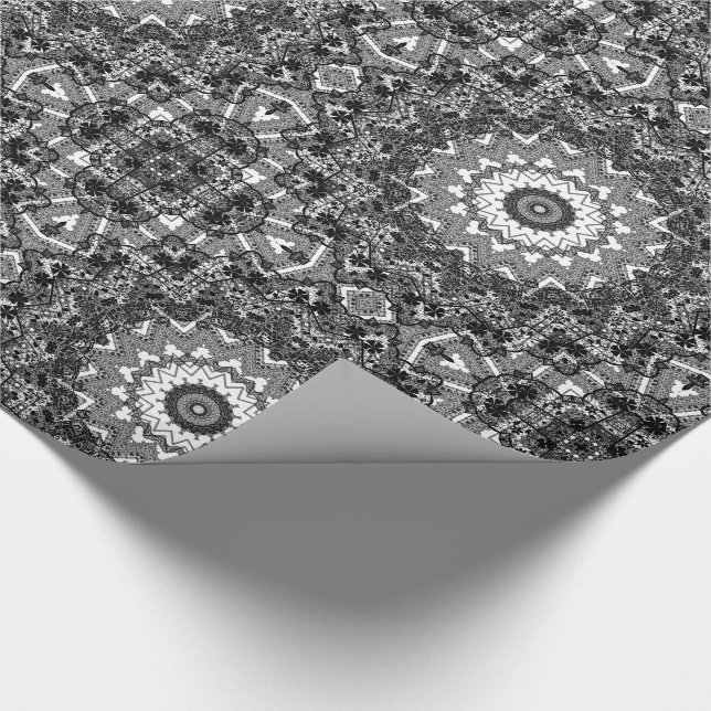 Black snöre presentpapper (Hörn)