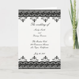 Black Snöre-programkort Program