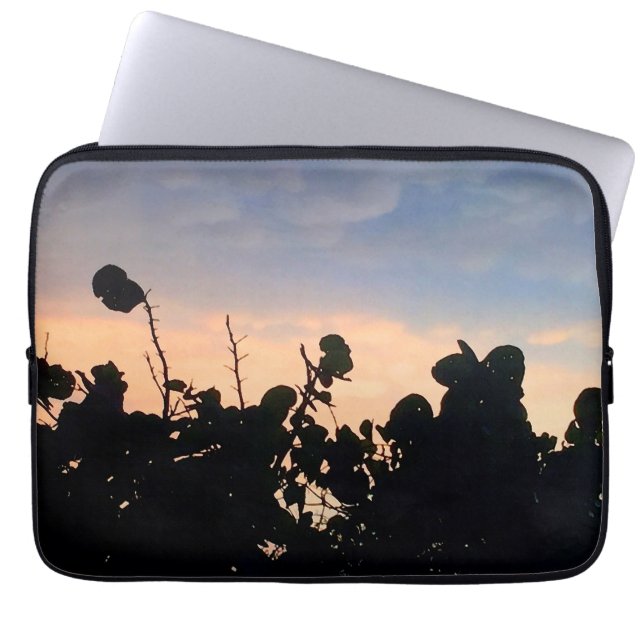 Black Snöre Sunset Laptop Fodral (Framsidan)