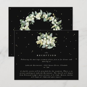 Black Snowberry+Eucalyptus Bouquet Reception Tilläggskort