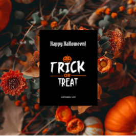 Black Snyggt Happy halloween Vykort