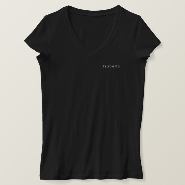 Black Snyggt Personlig Namn Anpassningsbar Women G T Shirt (Design framsida)