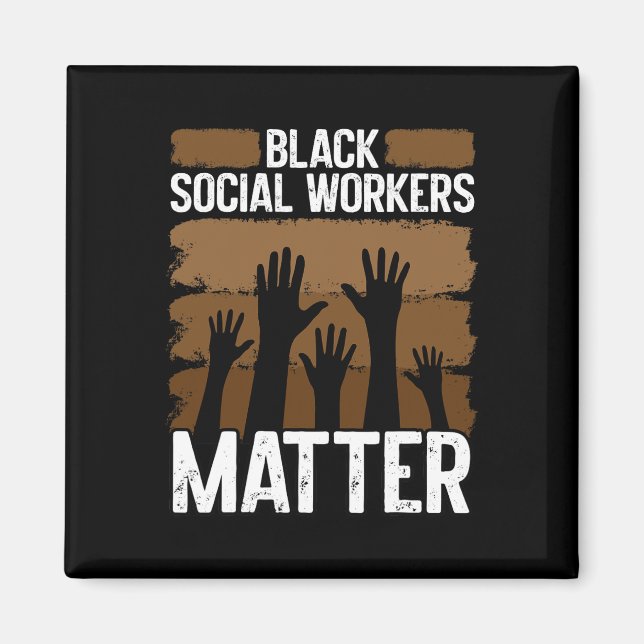 Black Social Worker African American Black History Magnet (Framsidan)