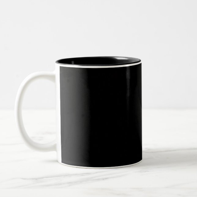 Black Solid Black Två-Tonad Mugg (Vänster)