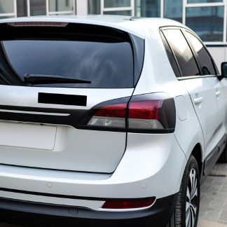 Black Solid Färg Bildekal