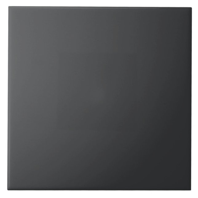 Black Solid Färg Kakelplatta (Framsidan)