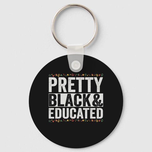 Black Söt och Educny Black History Gift Nyckelring (Framsida)