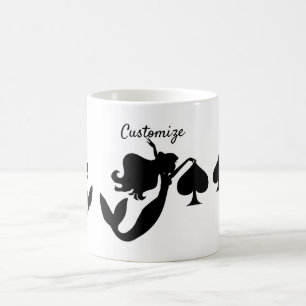 Black Spade Sjöjungfru Silhouette Thunder_Cove Kaffemugg