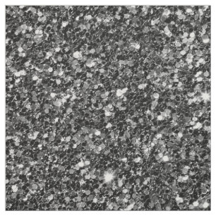 Black Sparkling Glitter Tyg