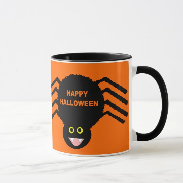 Black Spider Halloween Mugg (Höger)