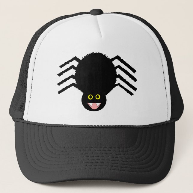 Black Spider Hat Truckerkeps (Framsida)