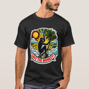 BLACK SPIDER MONKEY-SPARA MIG T SHIRT