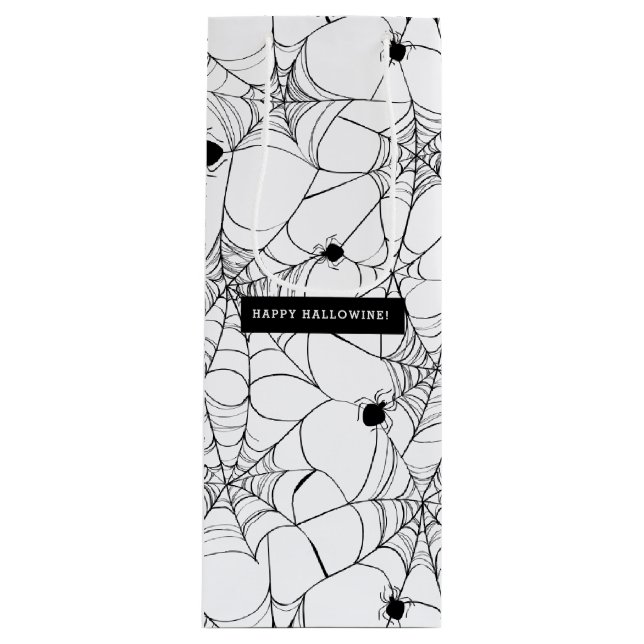 Black Spindelnät Halloween Hallowine (Framsidan)