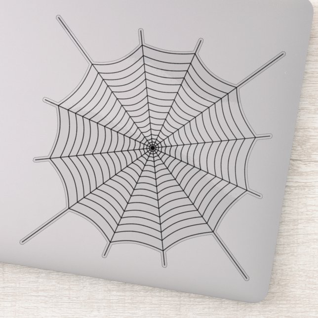 Black spindelnät Halloween Sticker Klistermärken (Detalj)