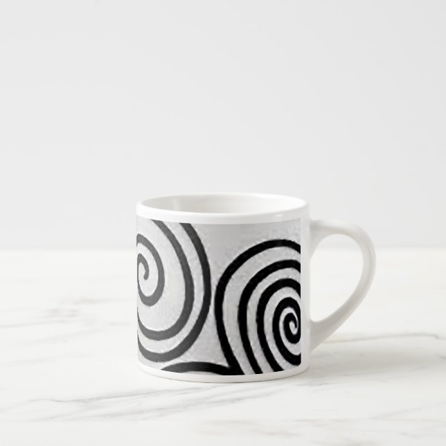 Black Spiral Cycle Expresso Mugg Espressomugg (Höger)