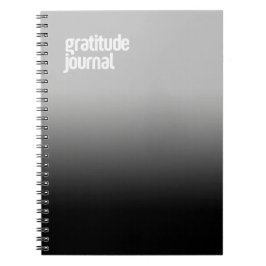 Black Spiral - "Gratitude Journal" Anteckningsbok