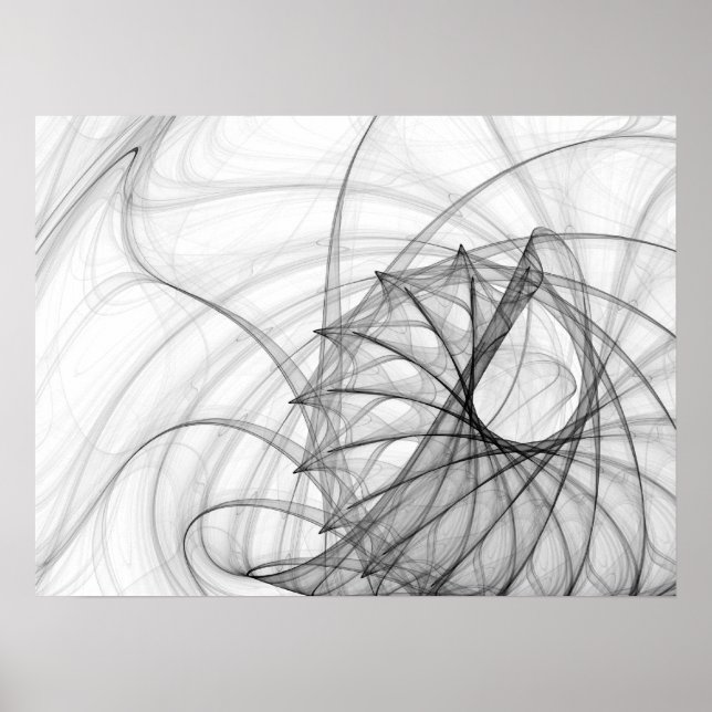 Bläck Spiral och ryggrad Poster (Framsidan)