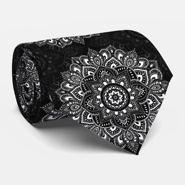 Black spiritual Indian mandala pattern Slips (Rullad)