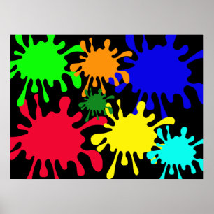 Bläck Splat Poster