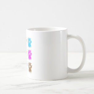 Bläck Splatter Hund Tass Mönster Kaffemugg