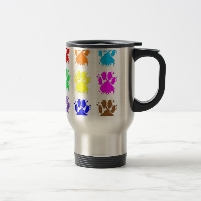Bläck Splatter Hund Tass Mönster Resemugg (Höger)