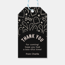 Black Spöken Cute Tack Presentetikett