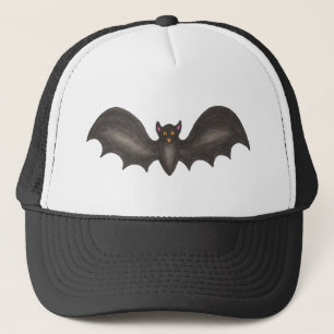 Black Spooky Flies Fladdermus Halloween Trick-or-T Truckerkeps