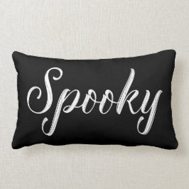 Black Spooky Halloween Pillow Lumbarkudde