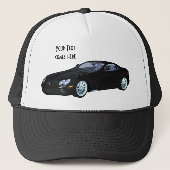 Black Sport Car Truckerkeps (Framsida)