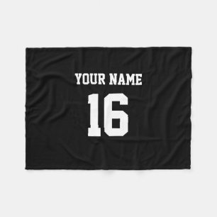 Black Sporty Team Jersey Fleecefilt