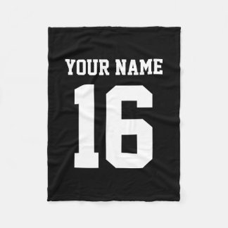 Black Sporty Team Jersey Fleecefilt
