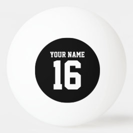 Black Sporty Team Jersey Pingisboll