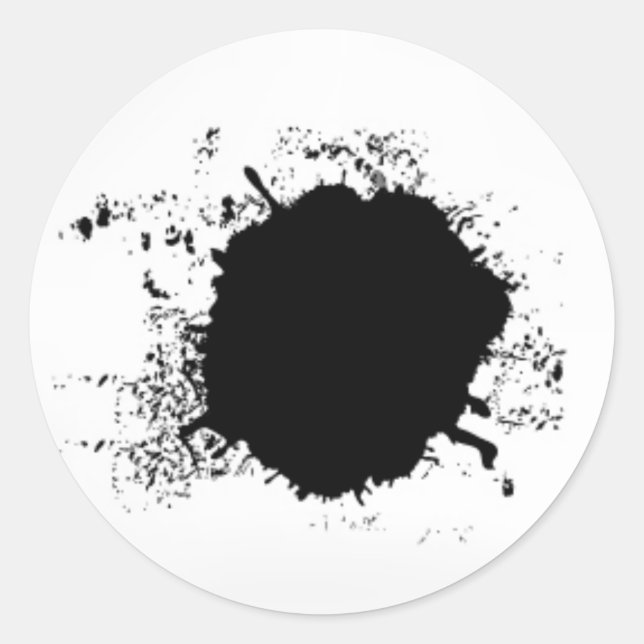 Black Spot Runt Klistermärke (Framsida)
