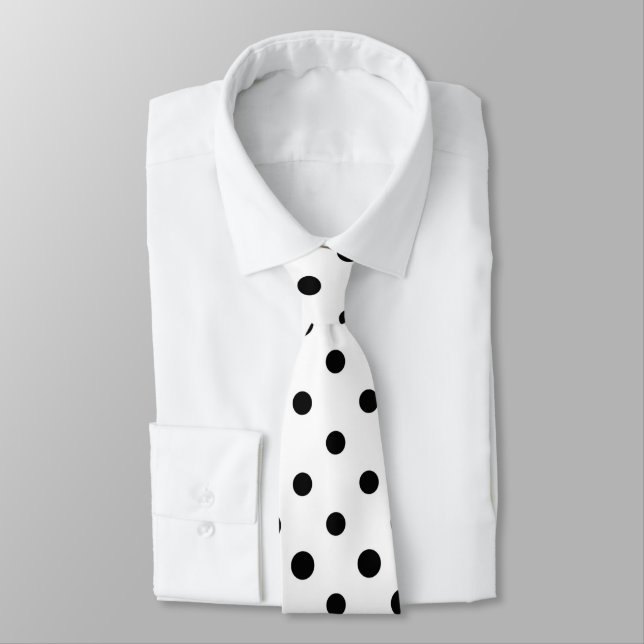 Black Spots Neck Tie Slips (Bunden)