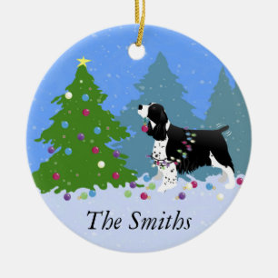 Black Springer Spain Decoration Julgran Julgransprydnad Keramik