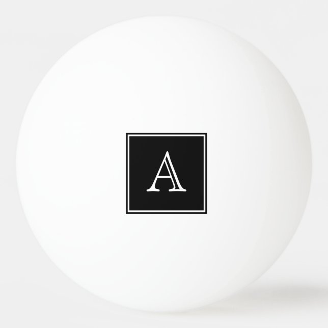 Black Square Monogram Ping Pong Boll (Framsidan)