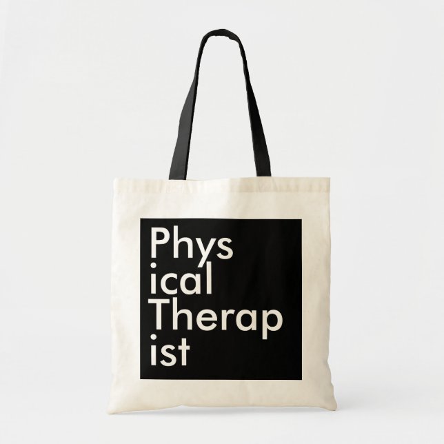 Black Square Physical Therapist Tygkasse (Framsidan)