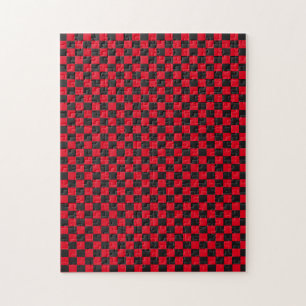 Black Squares Red Ladybug Färg Beetle Pussel
