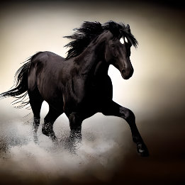 Black Stallion Horse Pussel