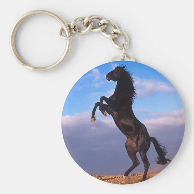Black Stallion Nyckelring (Framsidan)
