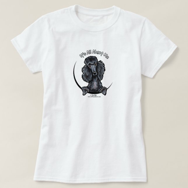 Black Standard Pudel IAAM T-shirt (Design framsida)