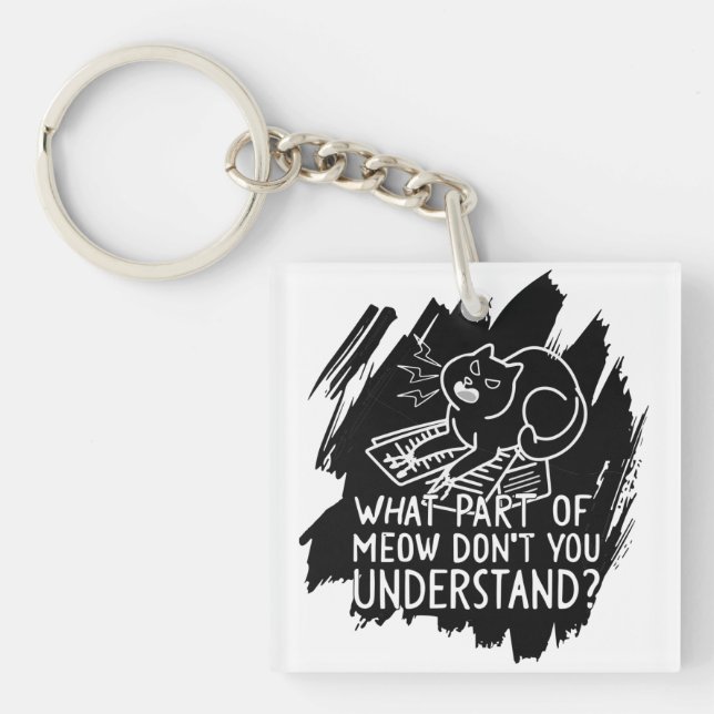 Black Stänk Funny Cat Quote (Framsidan)