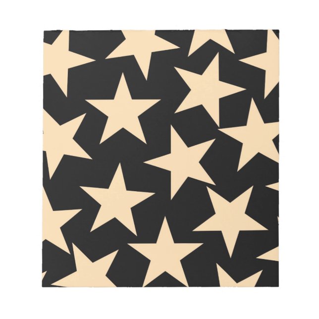 Black Star Celestial Sleek Cosmic Memo Pad (Framsida)