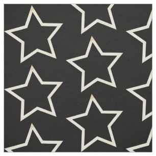 Black Star Mönster Tyg
