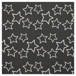 Black Star Mönster Tyg