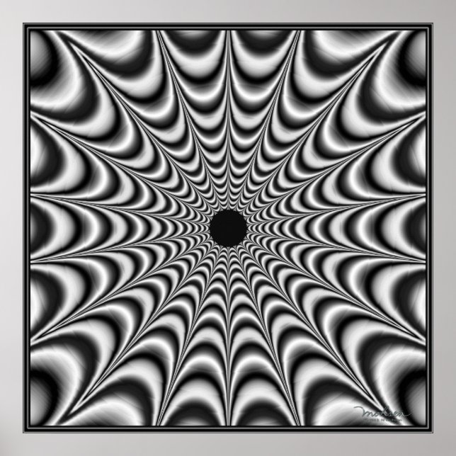 Black Star Radiating Energy Poster (Framsidan)