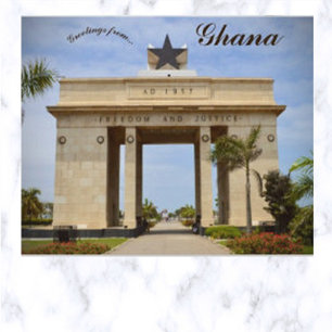 Black Star Square Accra Ghana Vykort