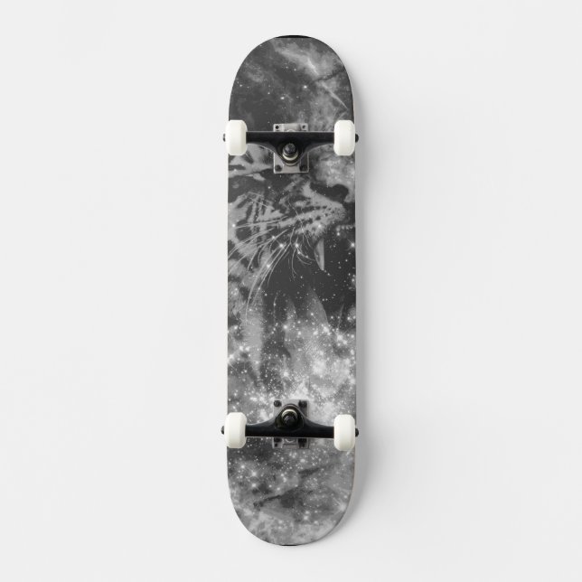 Black Star Tiger Mini Skateboard Bräda 18,5 Cm (Framsida)