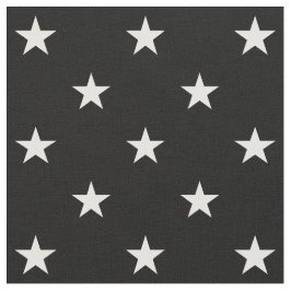 Black Stars Fabric Tyg